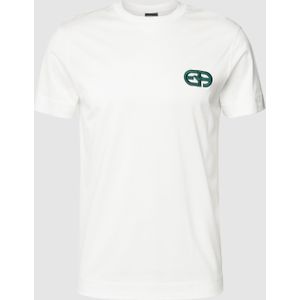 T-shirt met labeldetail, model 'EA Logo Mini'