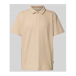 Regular fit geribd poloshirt met stretch