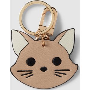 Sleutelhanger in leerlook, model 'Cat Face'