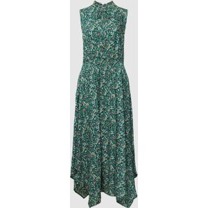 Maxi-jurk van viscose met bloemenmotief