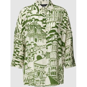 Zijden blouse met all-over print, model 'PEANA'