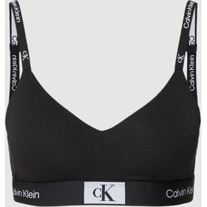 Bralette met elastische band met logo