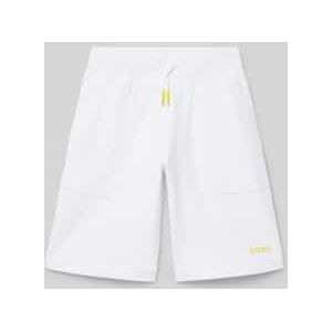 Regular fit korte broek met labelprint