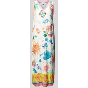 Midi-jurk met V-hals