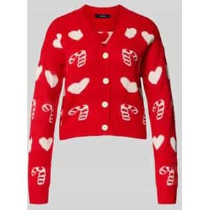 Gebreid jack met kerstmotief, model 'CANDYHEARTS'