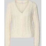 Gebreid jack met ajourpatroon, model 'BEA'