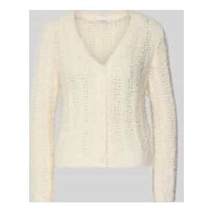 Gebreid jack met ajourpatroon, model 'BEA'