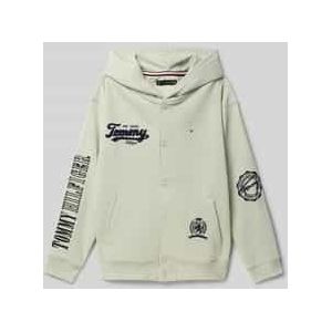 Regular fit sweatjack van katoenmix