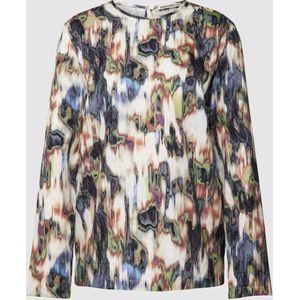 Blouse met all-over motief, model 'TUANIA'