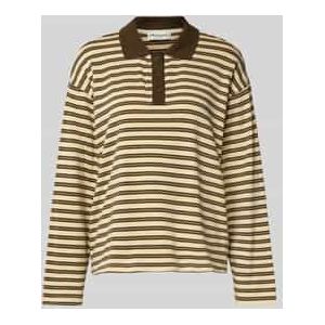 Regular fit poloshirt met korte knoopsluiting, model 'Moby'