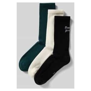 Sokken met labelprint in een set van 3 paar