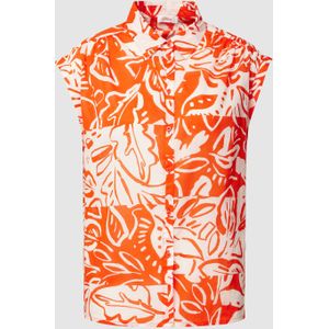 Blouse met all-over print, model 'Voile'