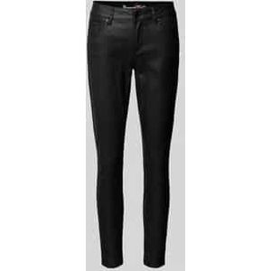 Skinny fit broek in leerlook, model 'Italy'