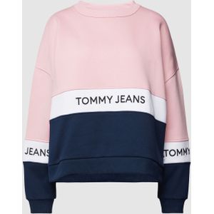 Sweatshirt in colour-blocking-design