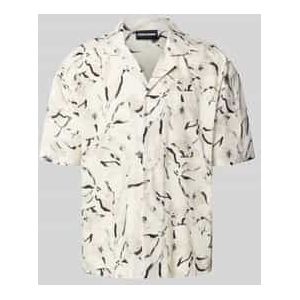 Relaxed fit vrijetijdsoverhemd met labelstitching, model 'Novo'