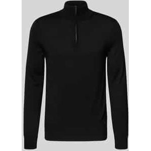 Joop! - Melna - Trui met Rits en Col - Zwart - Wol