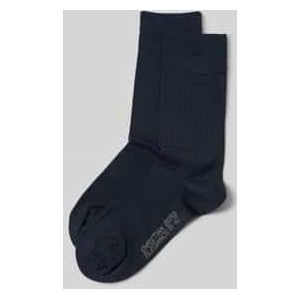 Sokken met labelprint in een set van 2 paar