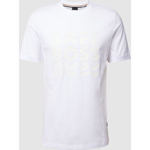 T-shirt met logoprint, model 'Tiburt'