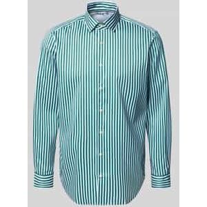 Regular fit zakelijk overhemd met kentkraag