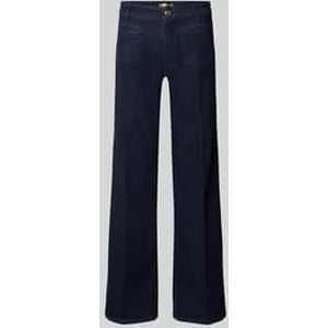 Flared cut jeans met persplooien, model 'TESS'