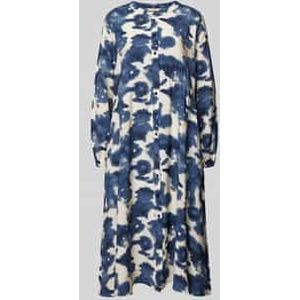 Midi-jurk met plooien, model 'Julie'