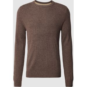 Gebreide pullover in gemêleerde look