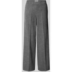 Wide leg pantalon van katoenmix