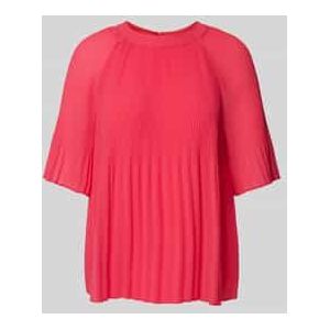 Blouseshirt met plissévouwen