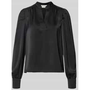 Blouse met V-hals, model 'Rosslyn'