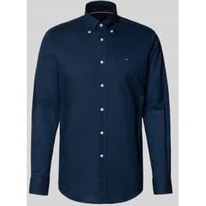 Regular fit zakelijk overhemd van puur katoen