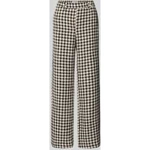 Brax - MAINE - Damesbroek - Katoenmix - Brede Pijpen - All-over Look