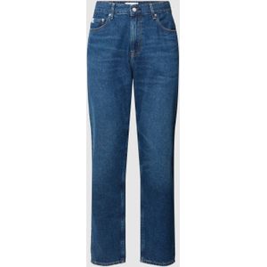 Regular tapered fit jeans met 5-pocketmodel