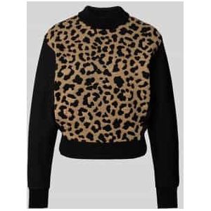 Sweatshirt met ribboorden