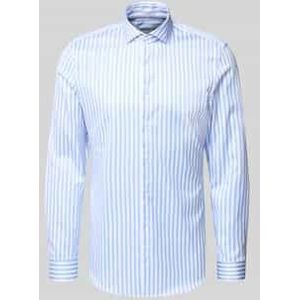 Super slim fit zakelijk overhemd van katoen met haaikraag