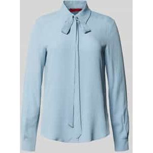 Regular fit overhemdblouse met zijde, model 'ATENEO'