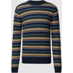 Gebreide pullover met ronde hals, model 'SOHO'