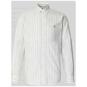 POLO RALPH LAUREN - Gestreept Hemd - Wit - Katoen