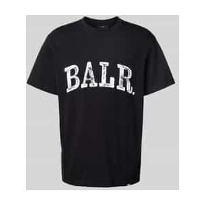 T-shirt met logo en ronde hals