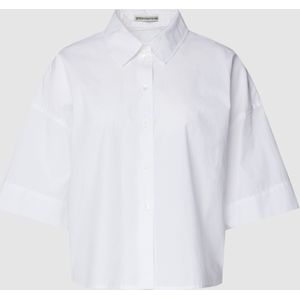 Korte blouse met overhemdkraag, model 'YARIKA'
