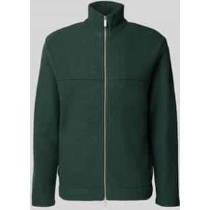 SELECTED HOMME - NEALY - Cardigan - Regular Fit - Effen - Zuivere Wollen Bouclé