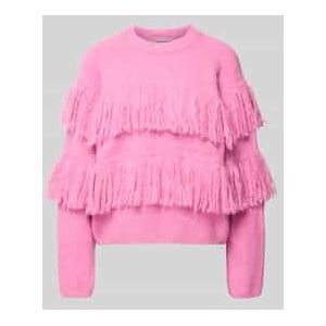 Relaxed fit gebreide pullover met wol, model 'JOHNS'