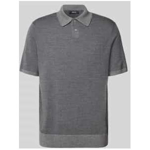 Poloshirt in gebreide look