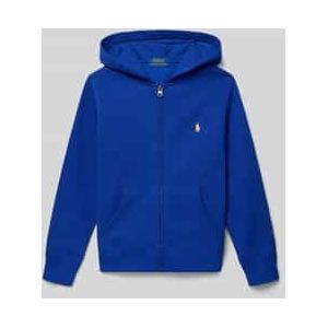 Regular fit sweatjack met logostitching, model 'Tops'