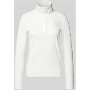 Shirt met lange mouwen en korte drukknoopsluiting