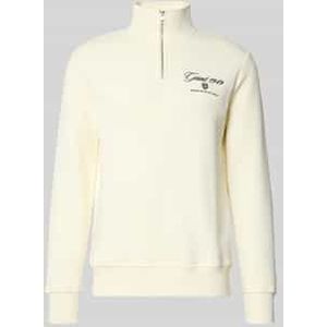 Sweatshirt met opstaande kraag en ritssluiting