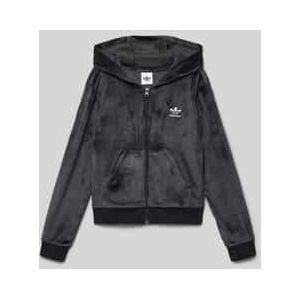 adidas Originals Hoodie - Fluweel Z Hoodie - Zwart/Wit - adidas Originals - 12 jaar (152) - Cardigan