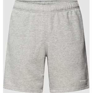 Sweatshorts met labeldetails, model 'Bermuda'