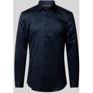 Super slim fit zakelijk overhemd met kentkraag