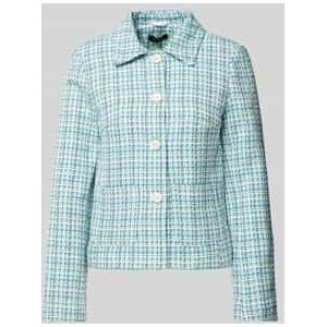 Slim fit blazer in bouclé-look