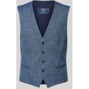 Slim fit gilet met paspelzakken